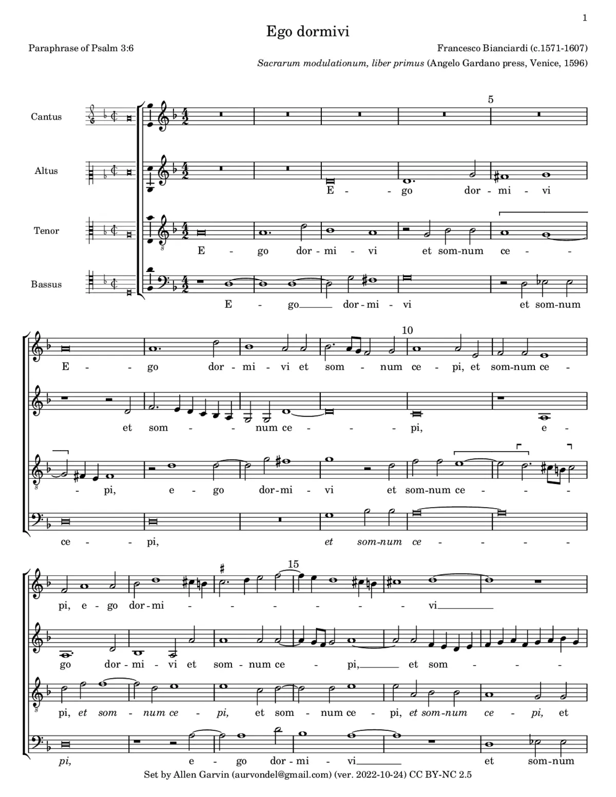 Ego dormivi - Page 1