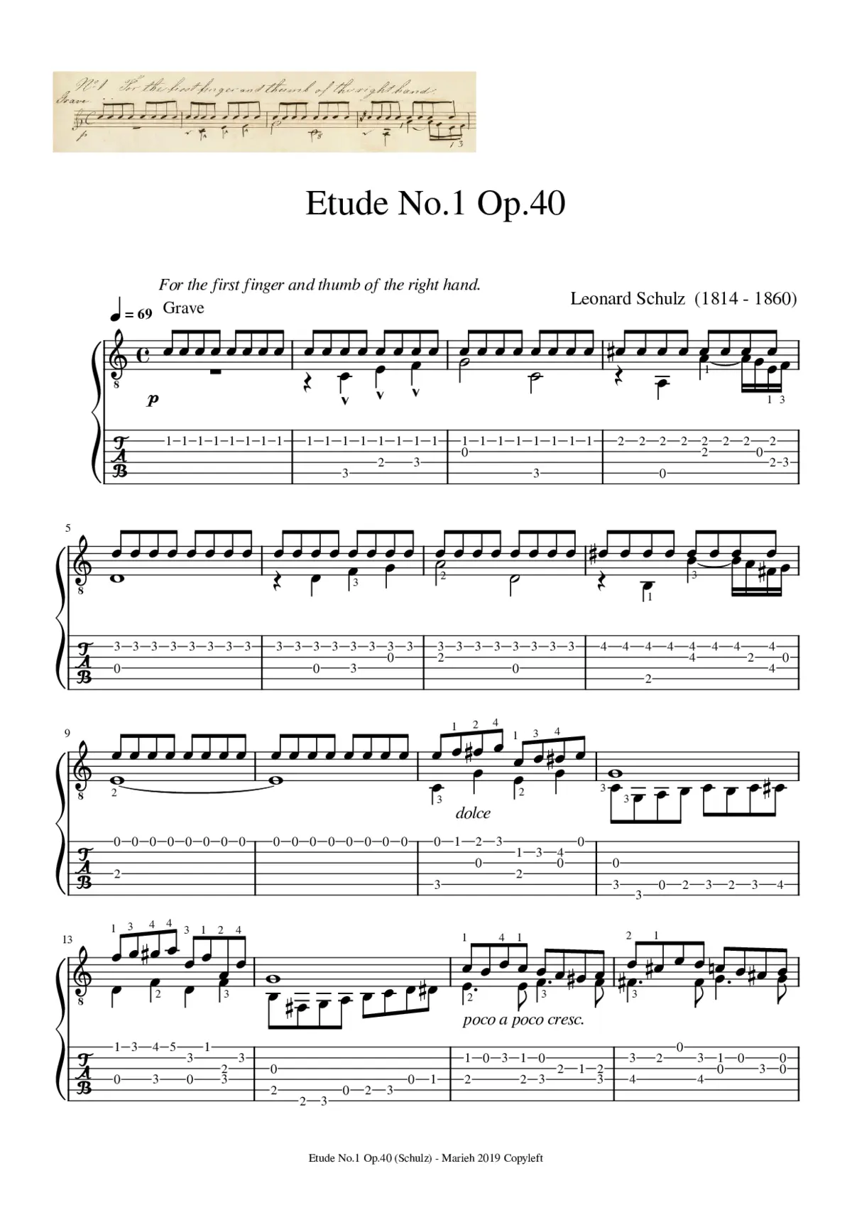12 Etudes - Page 1