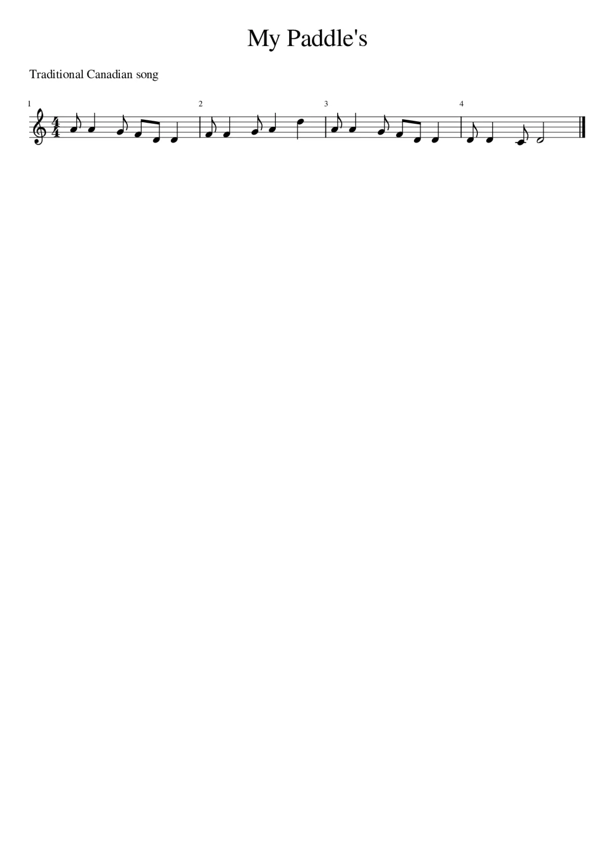 My Paddle's - Page 1