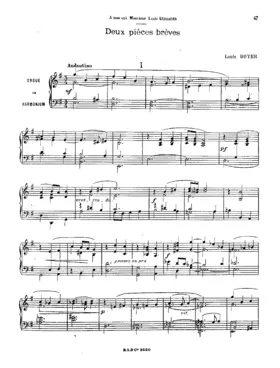 2 Pièces brèves