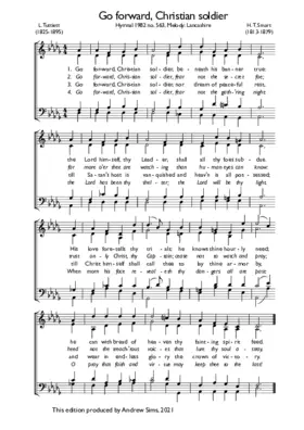 Go forward, Christian soldier