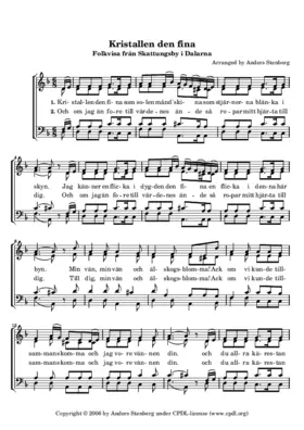 Kristallen den fina som solen månd skina