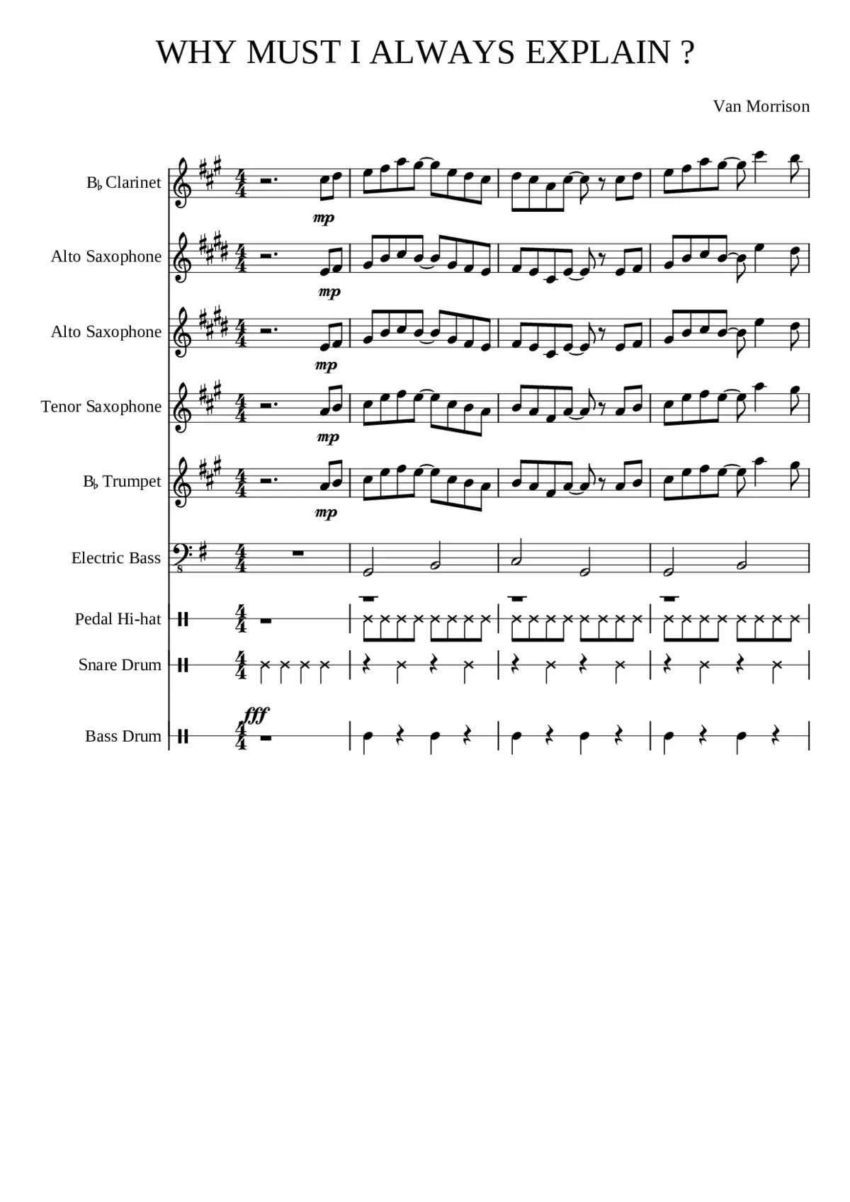 Why Must I Always Explain - Page 1