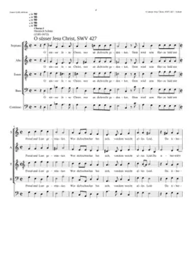 O süsser Jesu Christ wer an dich recht gedenket SWV 427