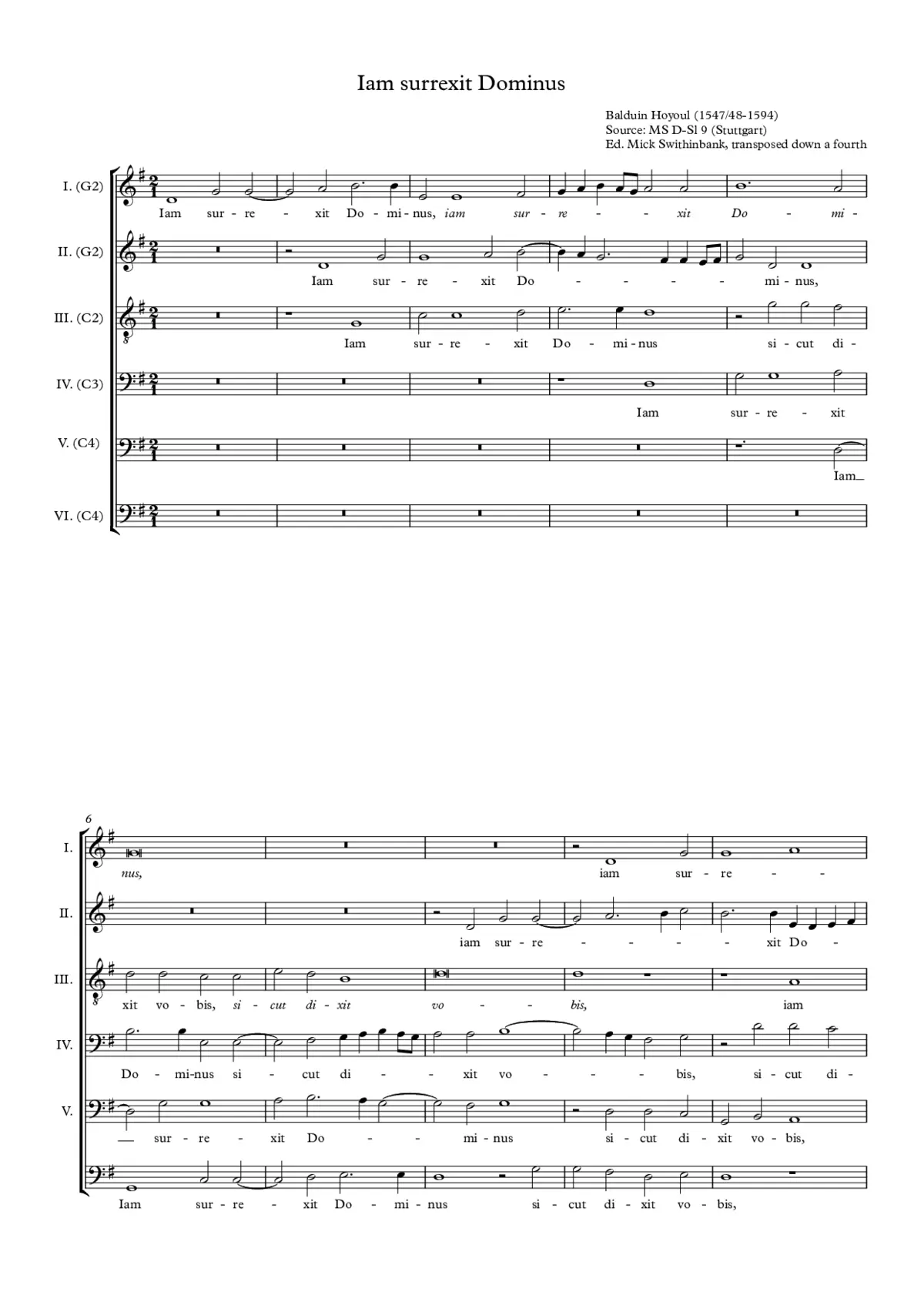 Iam surrexit Dominus - Page 1