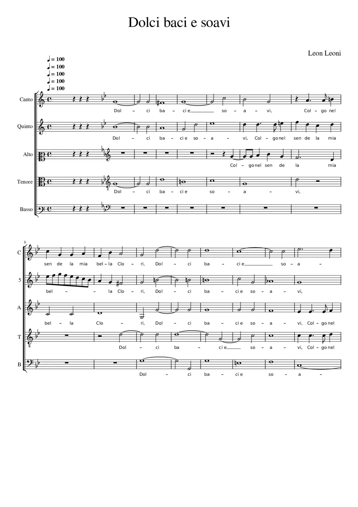 Dolci baci e soavi - Page 1