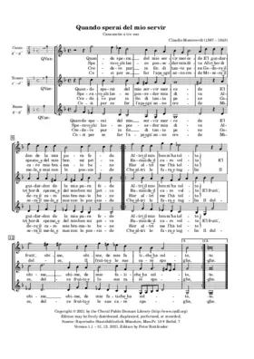 Quando sperai del mio servir mercede