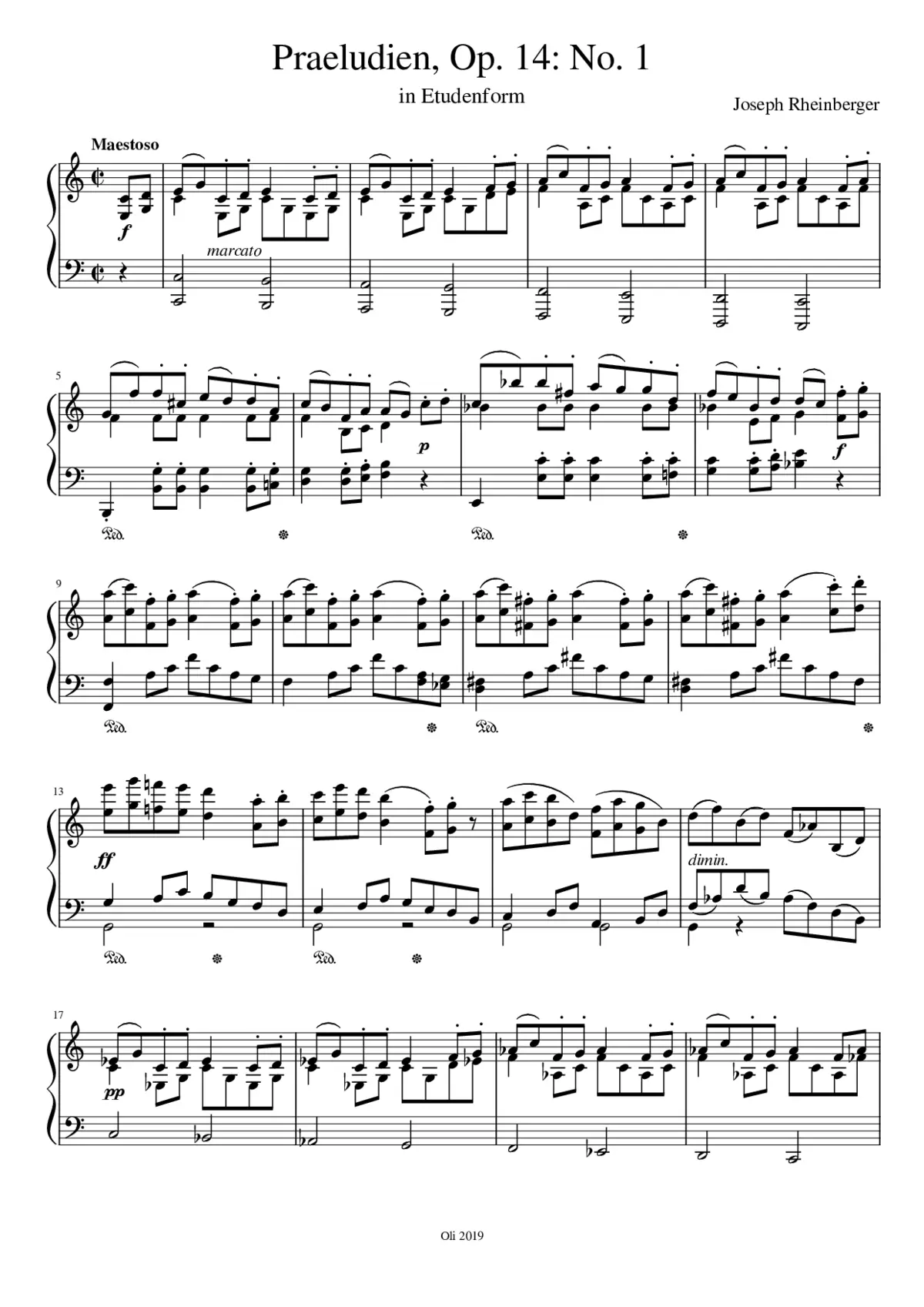Praludien Op. 14 No. 1 - Page 1