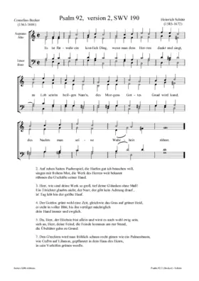 Es ist fürwahr ein köstlich Ding, SWV 190.2