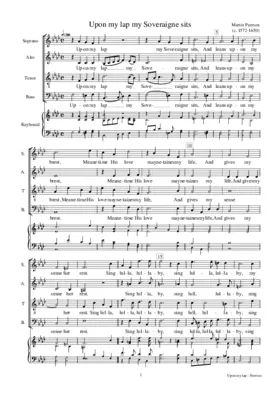 Upon my lap my Soveraigne sits