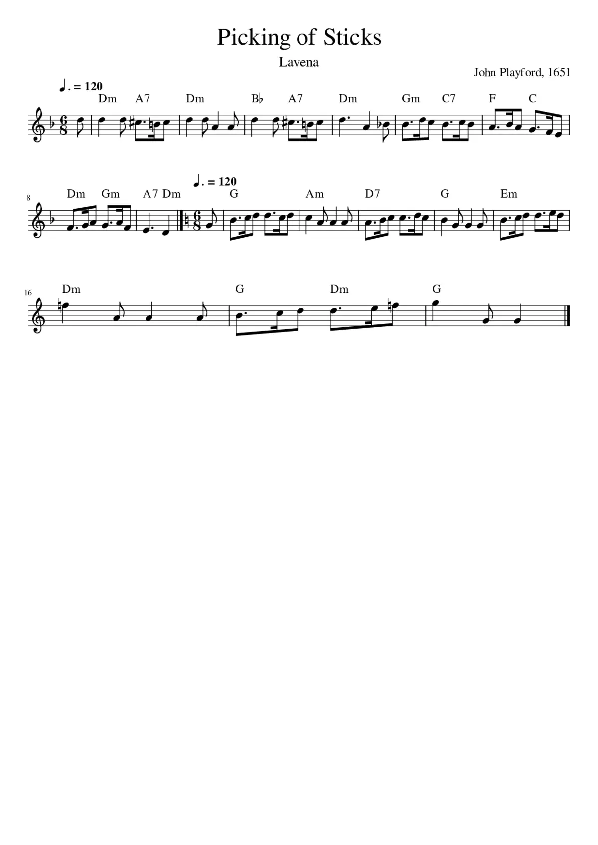 Picking of Sticks - Page 1