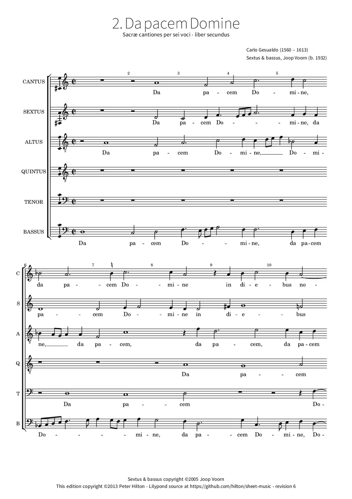 Da pacem Domine - Page 1