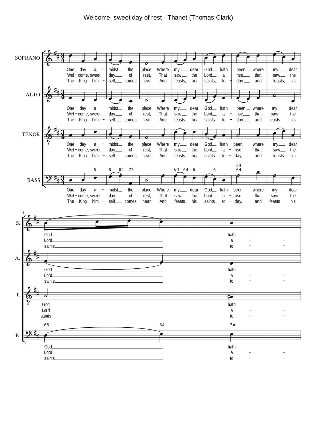 Welcome sweet day of rest - Page 1