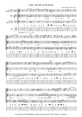 Lasso vita mia, mi fa morire