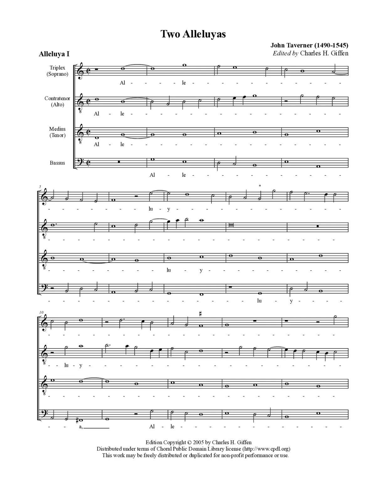 Alleluyas - Page 1