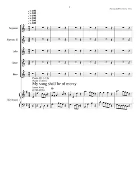 My song shall be of mercy