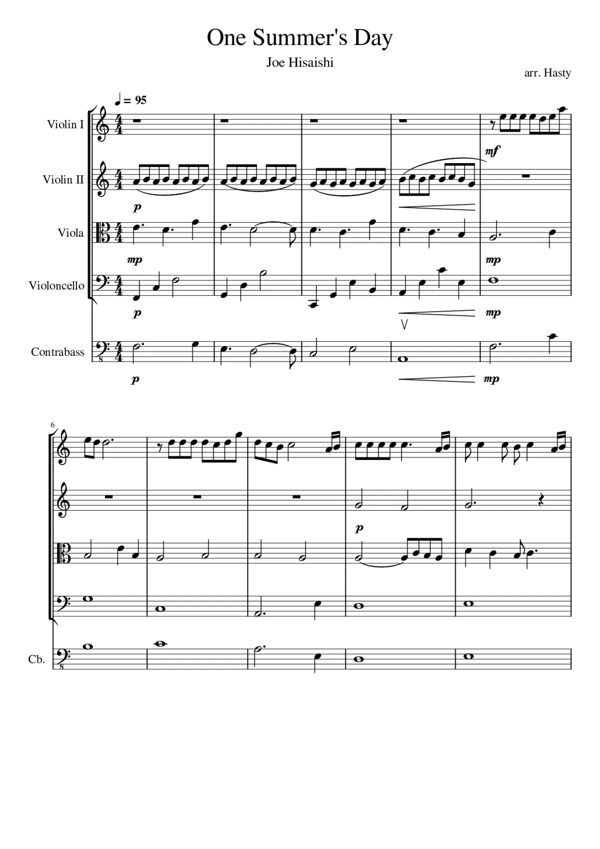 One Summer's Day - Page 1