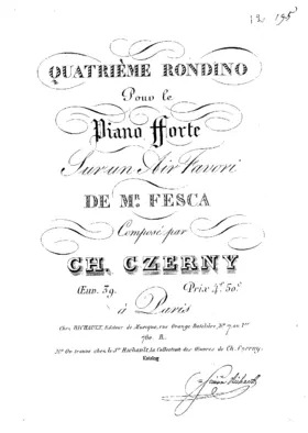 Rondino No.4 sur un air favori de Fesca