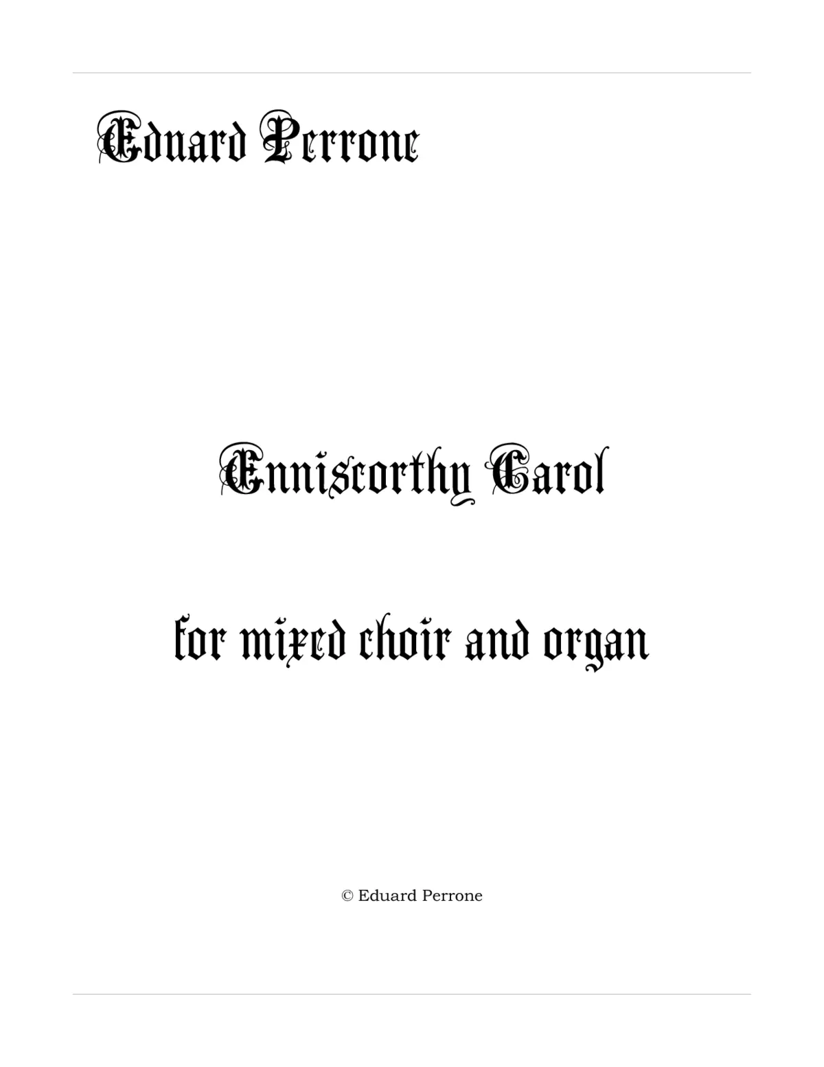 Enniscorthy Carol - Page 1