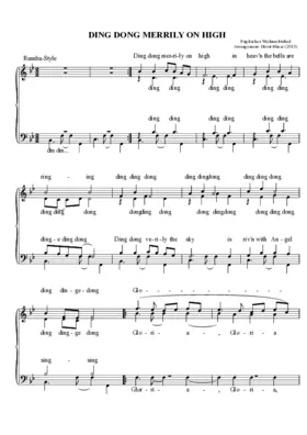 Ding dong merrily on high goes rumba