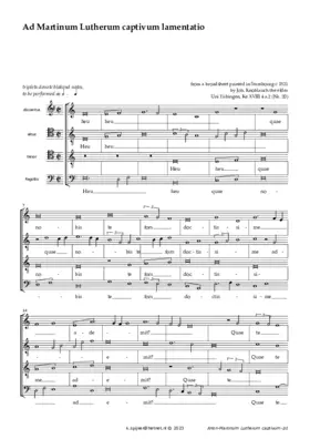 Ad Martinum Lutherum captivum lamentatio