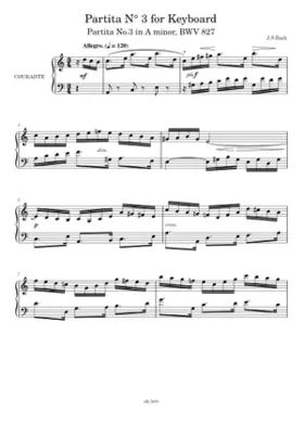 Partita in A minor BWV 827