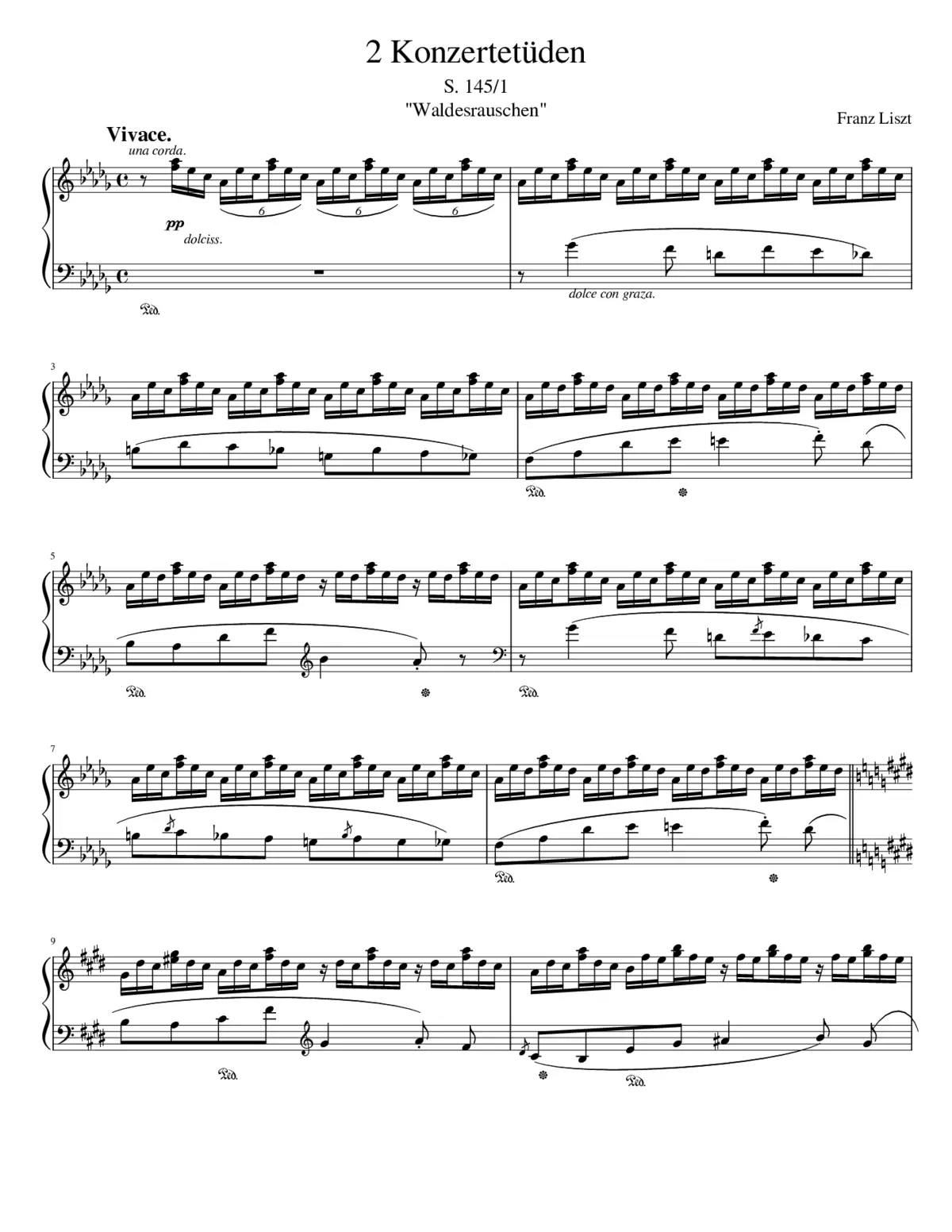 2 Konzertetüden S.145 - Page 1