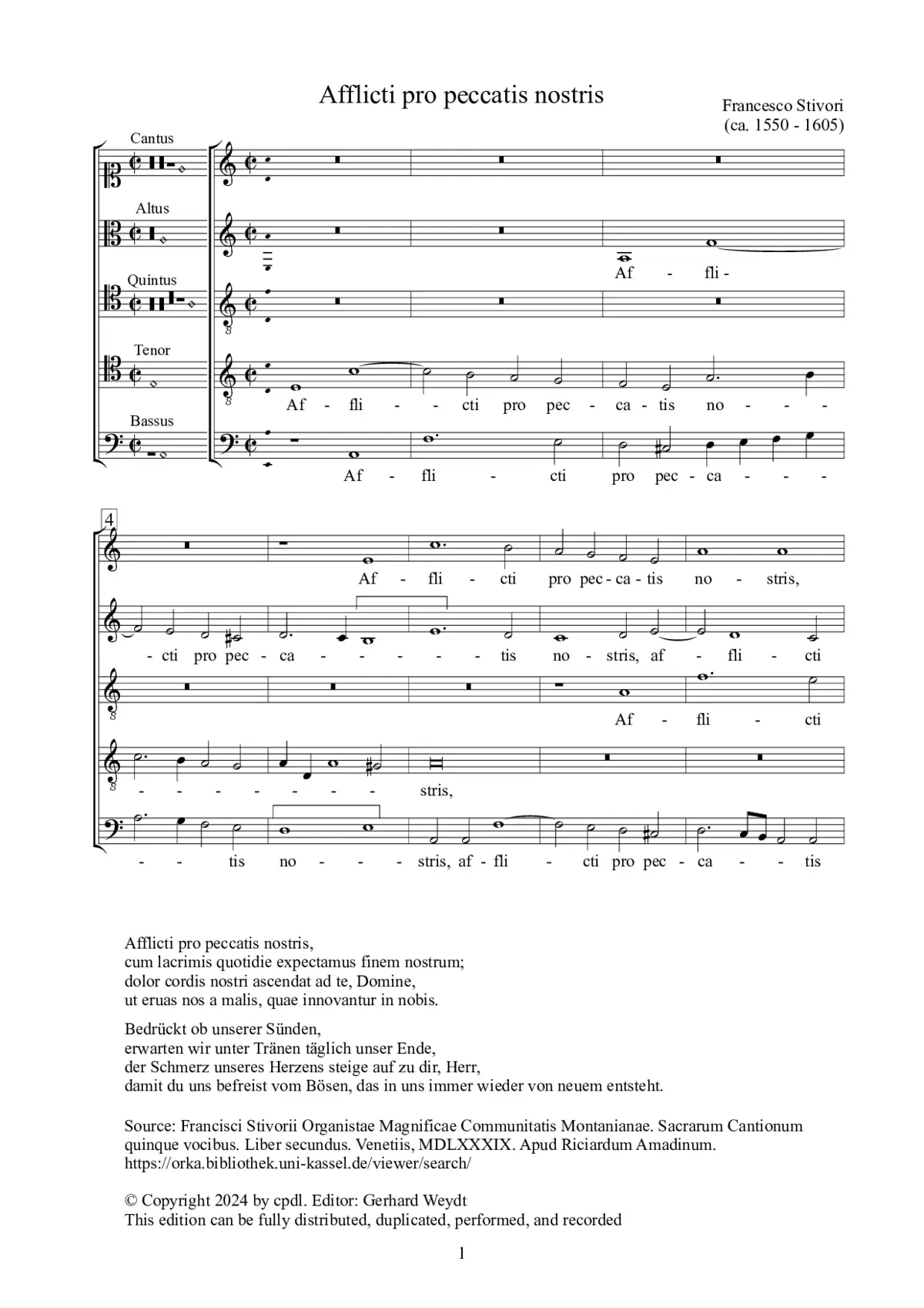 Afflicti pro peccatis nostris - Page 1