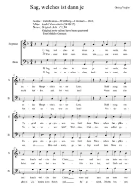 Sag, welches ist dann jetzo mehr