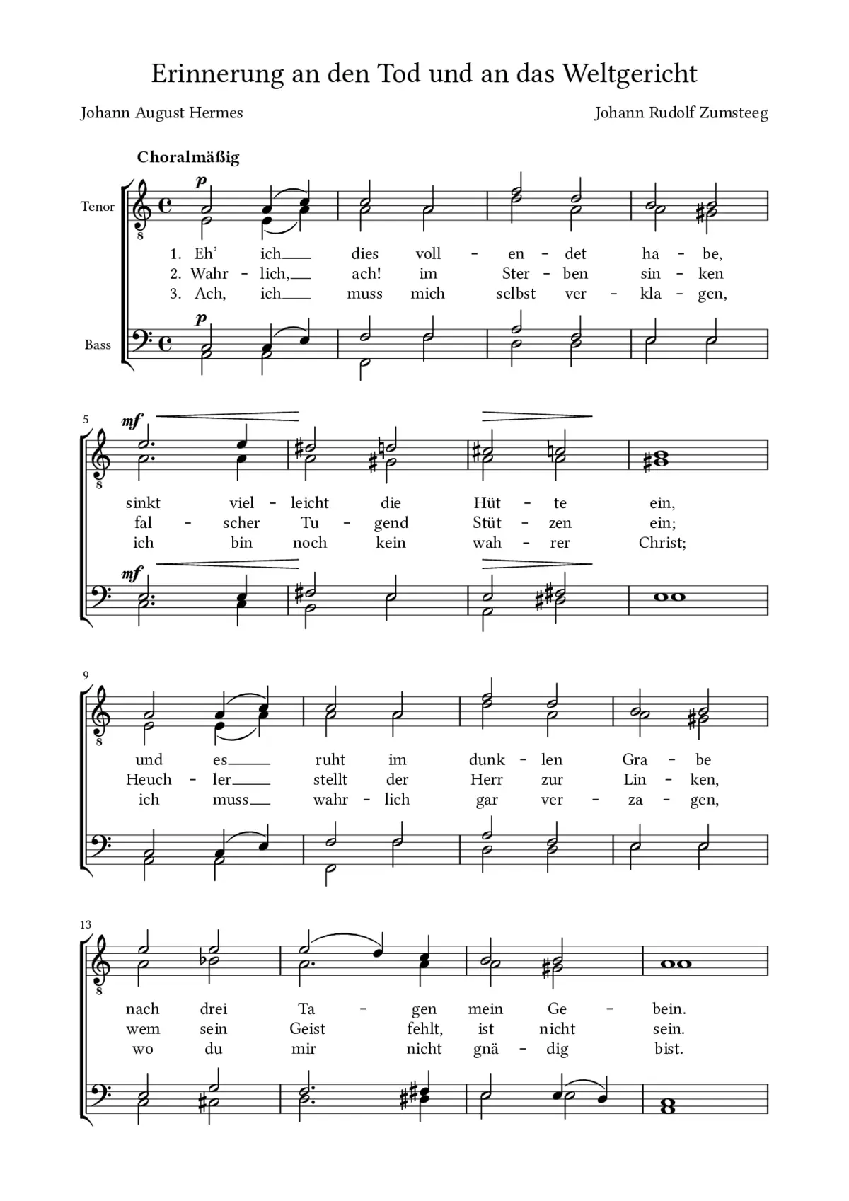 Eh' ich dies vollendet habe - Page 1