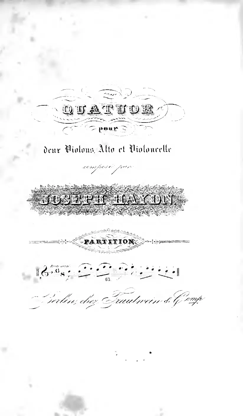 String Quartet in C major - Page 1