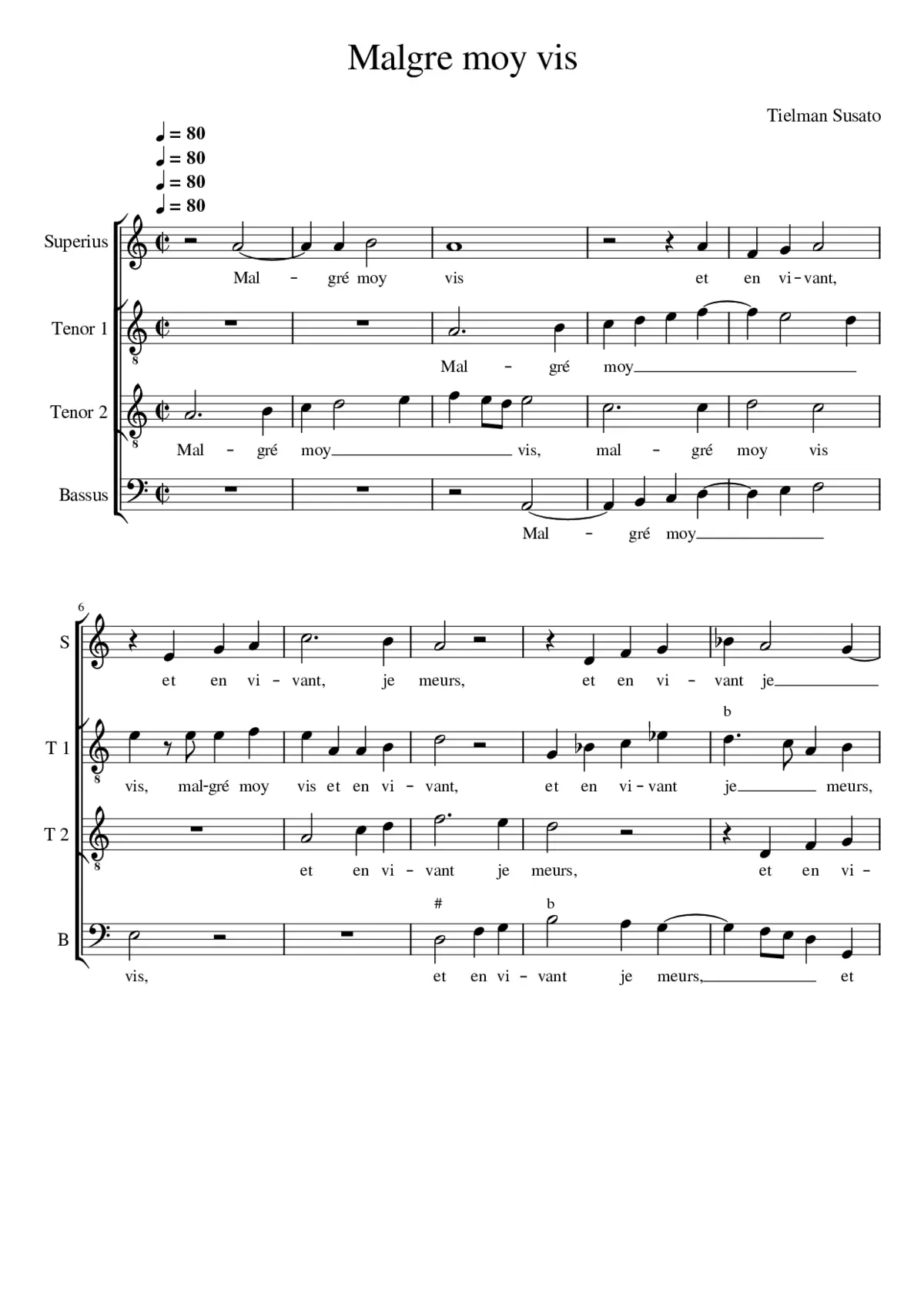 Malgre moy vis - Page 1