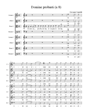 Domine probasti (a 8)