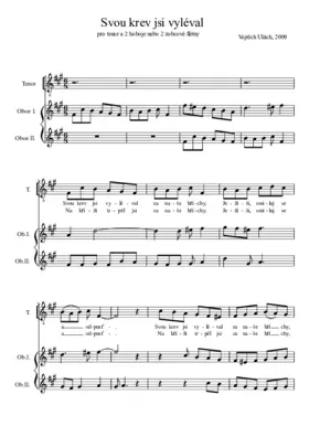 Svou krev jsi vyléval