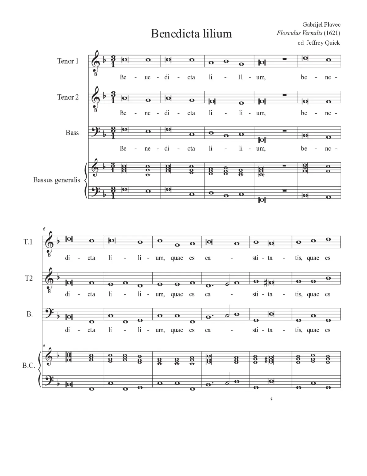 Benedicta lilium - Page 1