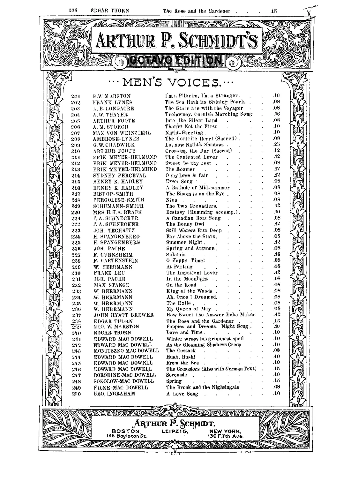 2 Choruses for Male Voices - Page 1