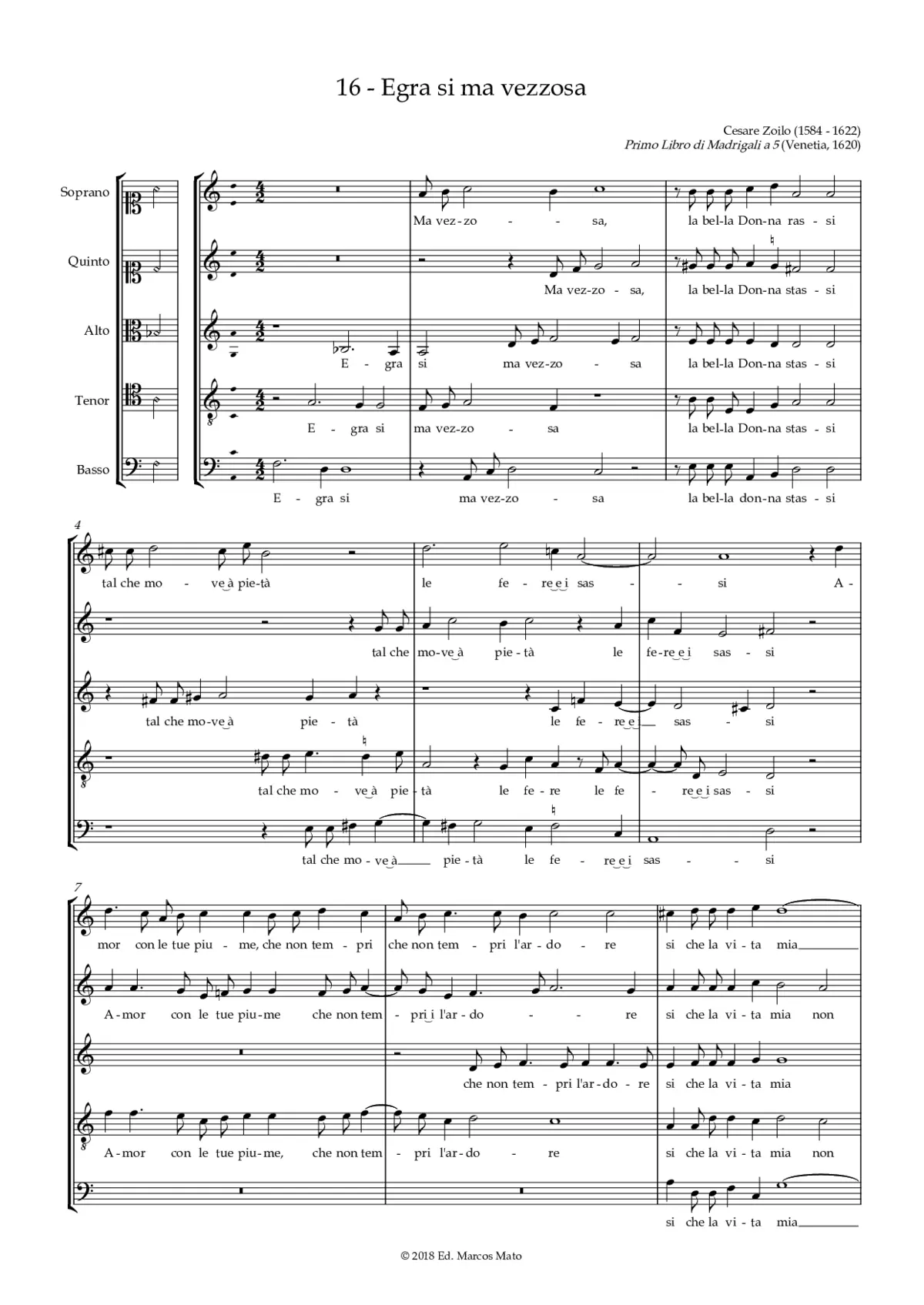Egra si ma vezzosa - Page 1