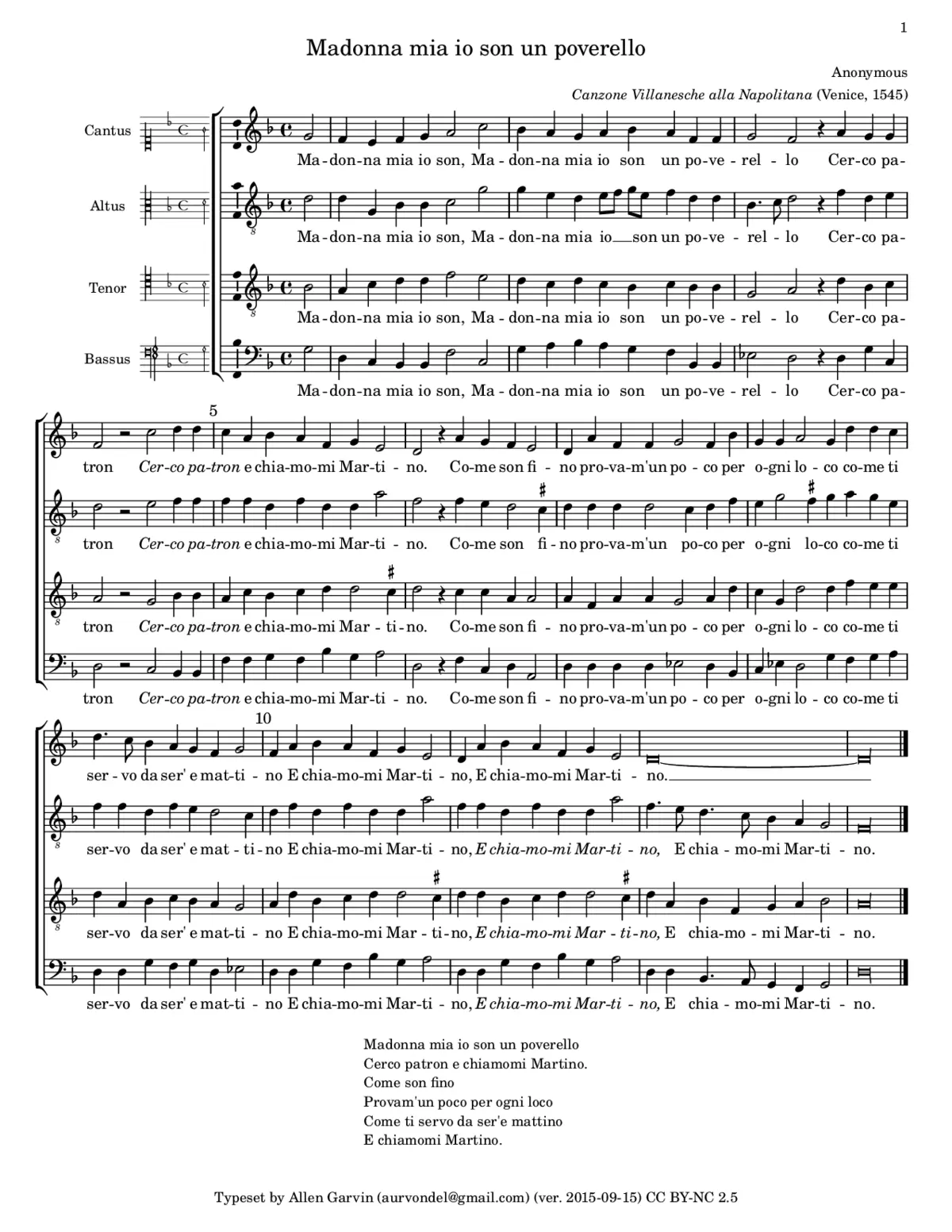 Madonna mia - Page 1