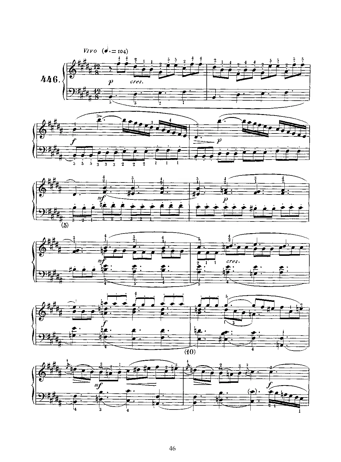 Keyboard Sonata in B major - Page 1