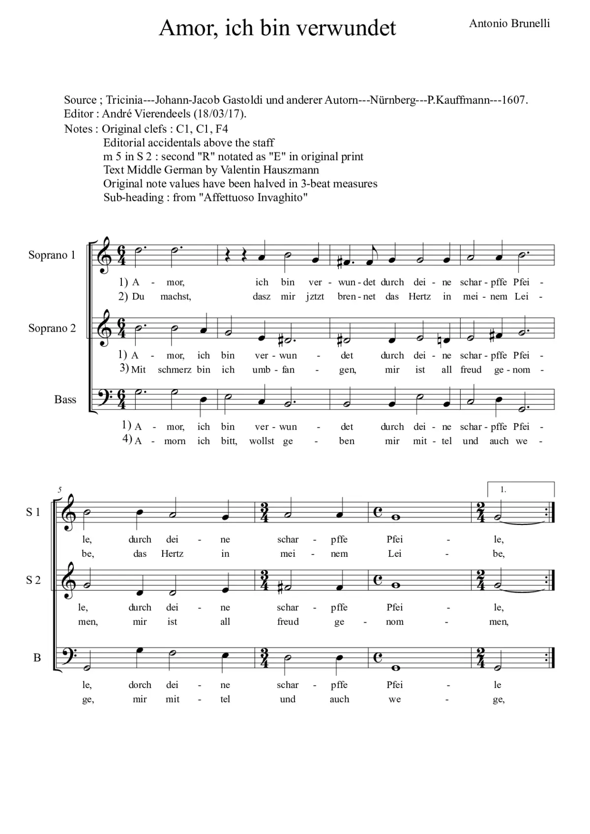 Amor ich bin verwundet - Page 1