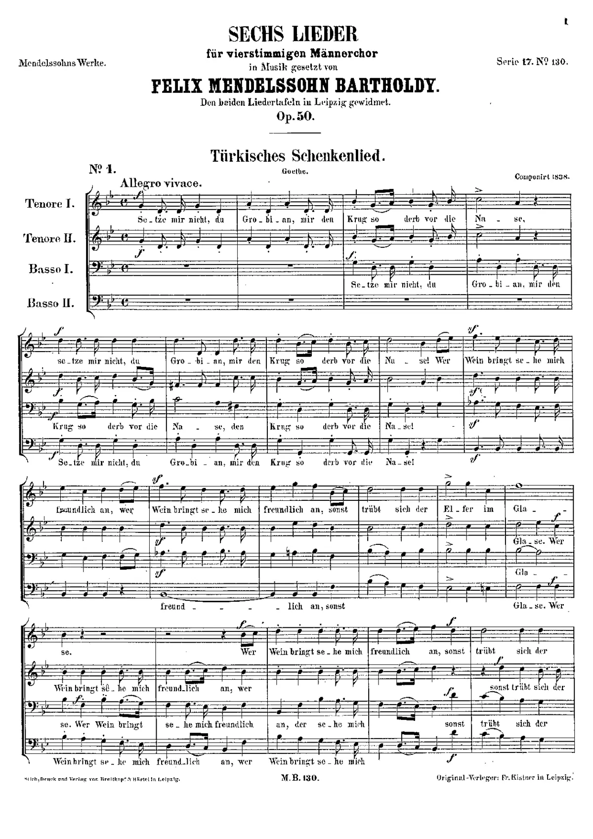 Sechs Lieder - Page 1