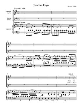 Tantum ergo, KV 142