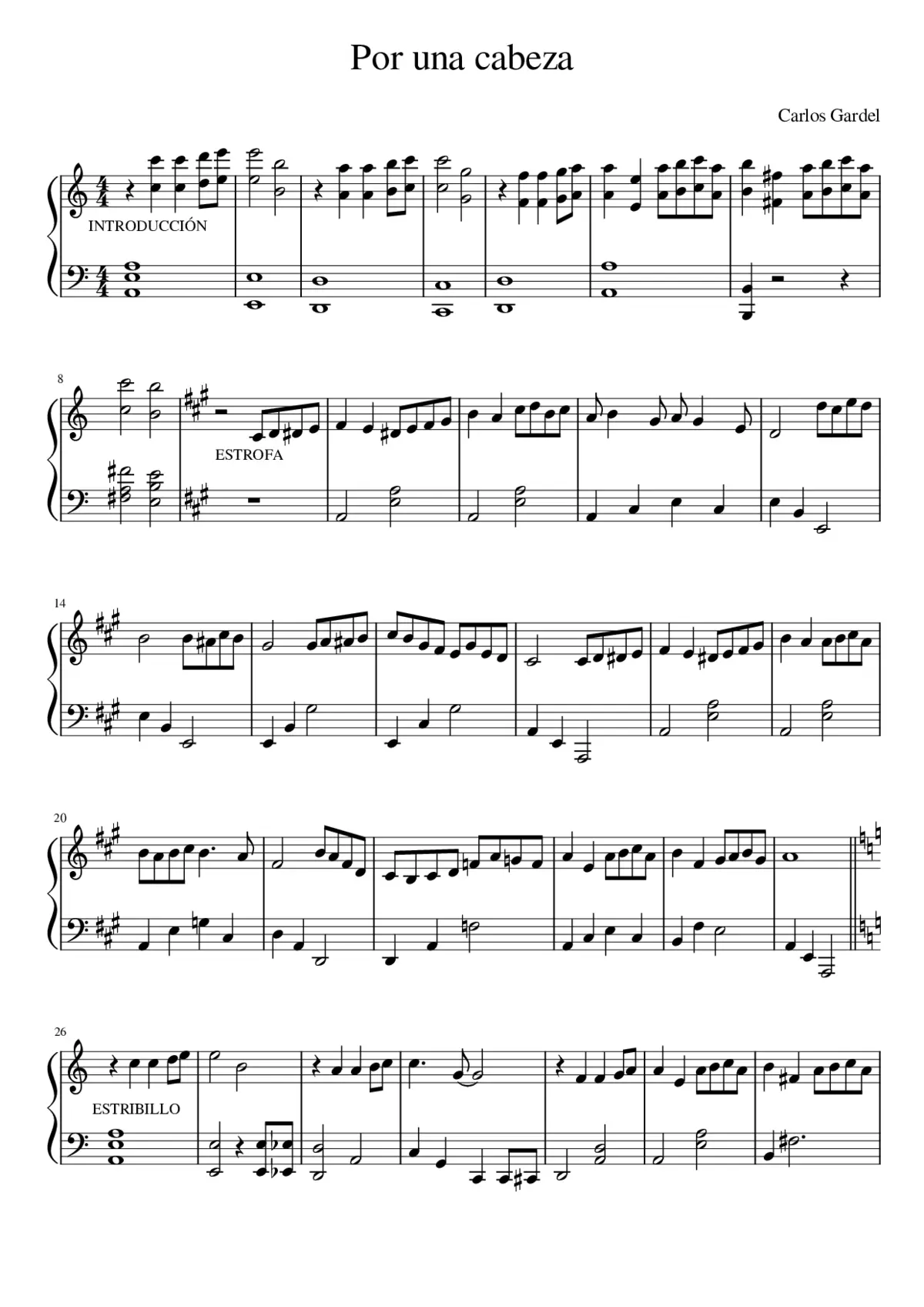 Por una cabeza - Page 1