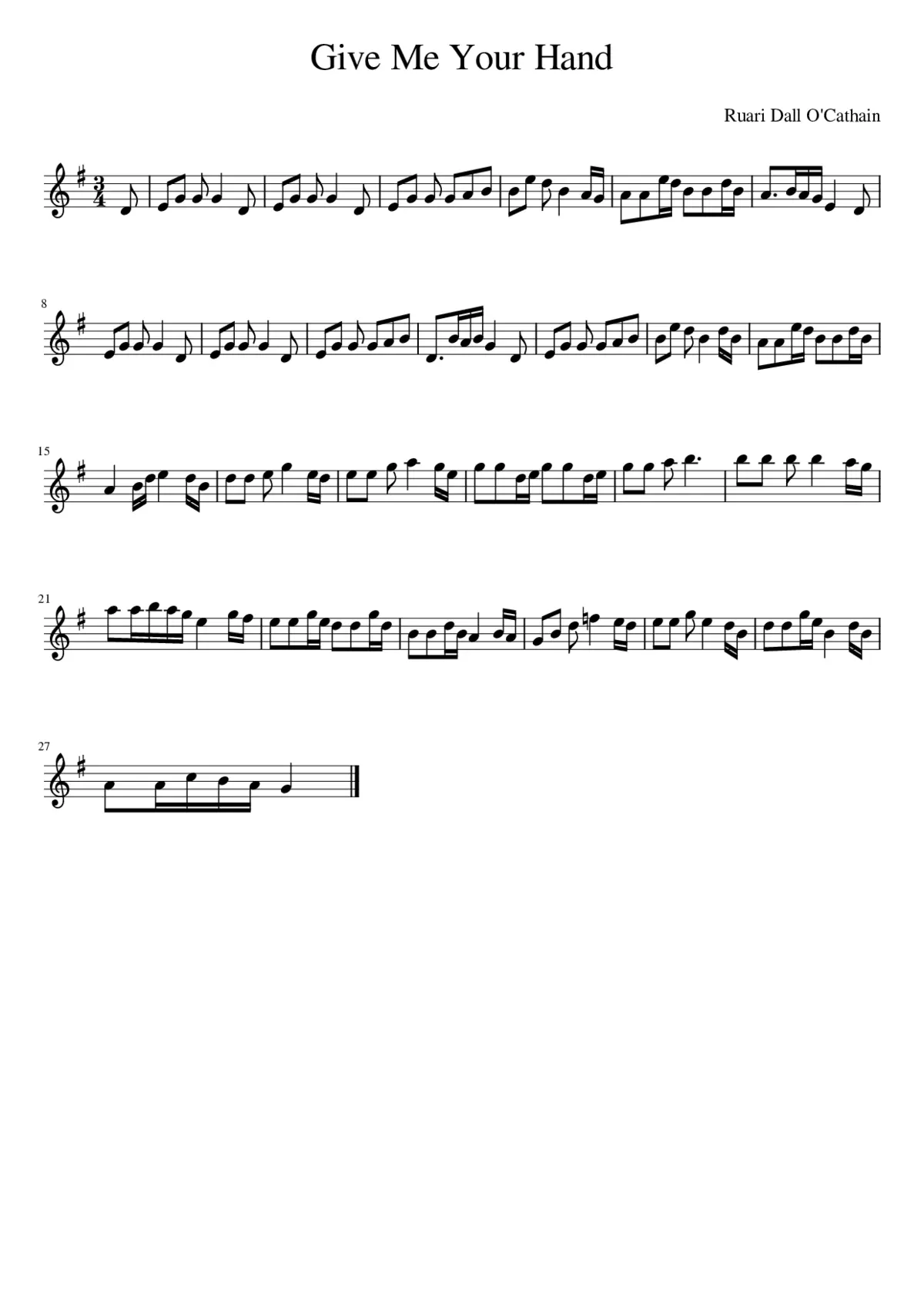 Give Me Your Hand - Page 1