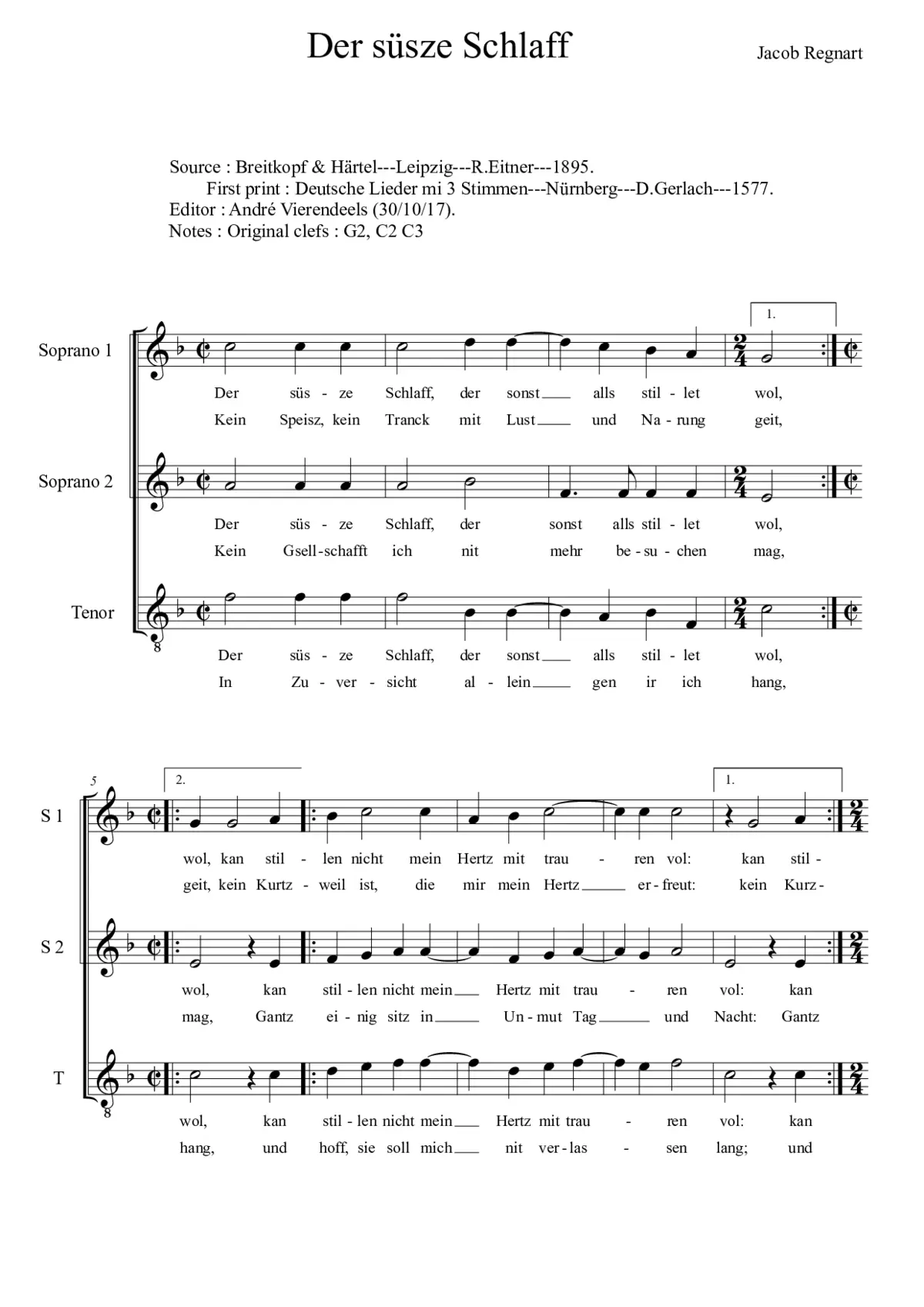 Der süsze Schlaff - Page 1