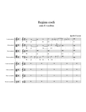 Regina coeli cum 8 vocibus