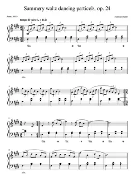 Summery waltz dancing particels op. 24