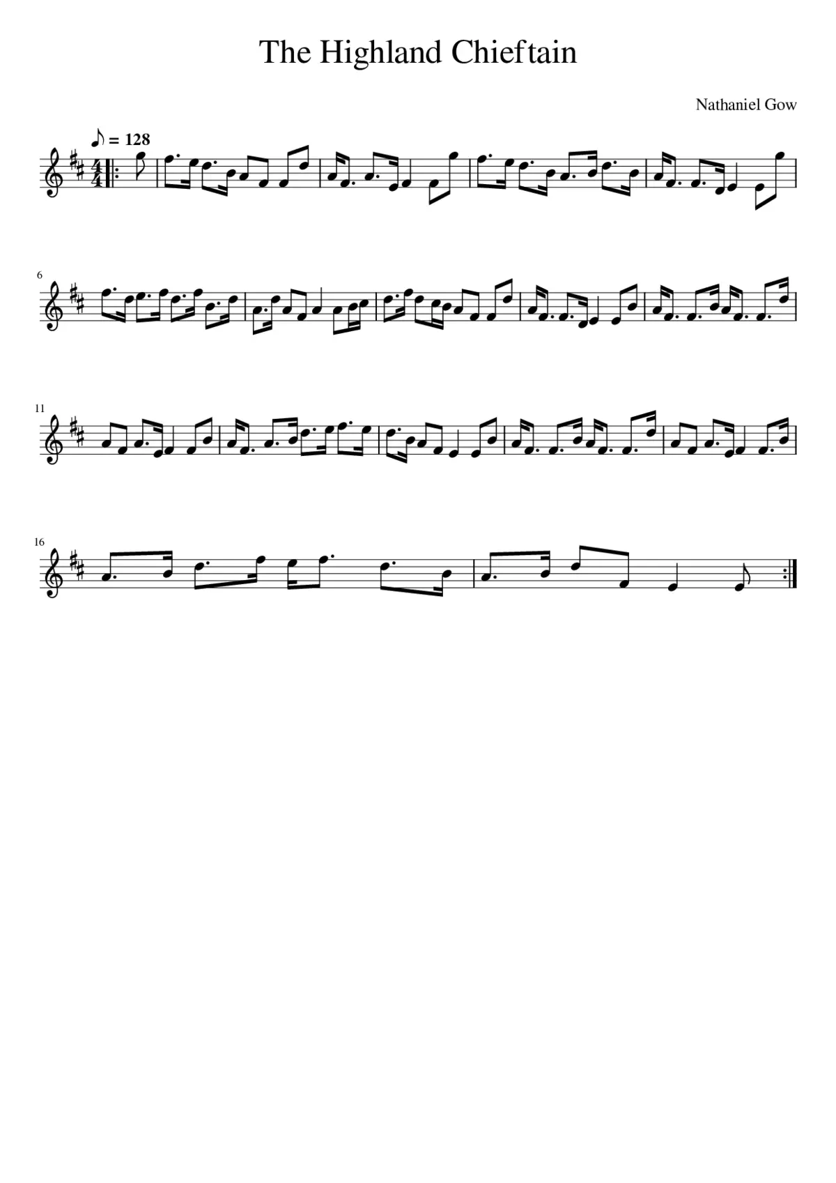 The Highland Chieftain - Page 1