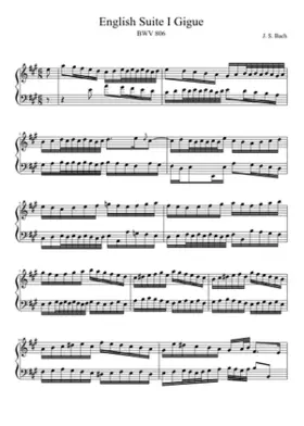 English Suite No.1 in A major BWV 806