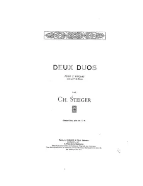 2 Duos for 2 violins and piano
